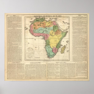 Póster Africa Atlas Map 2