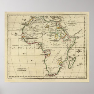 Póster África com os limites esboçados