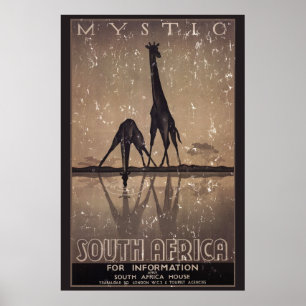 Póster África do Sul - afligida