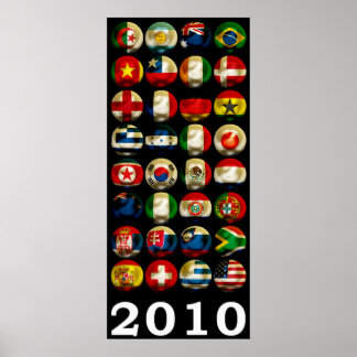 Póster África do Sul — Mundo 2010