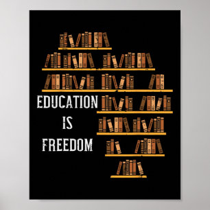 Poster África Educação É Liberdade Professor de História 