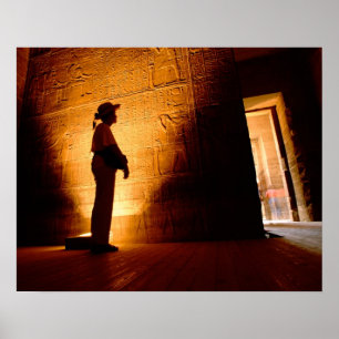 Póster África, Egito, Aswan, Filas, complexo templo de