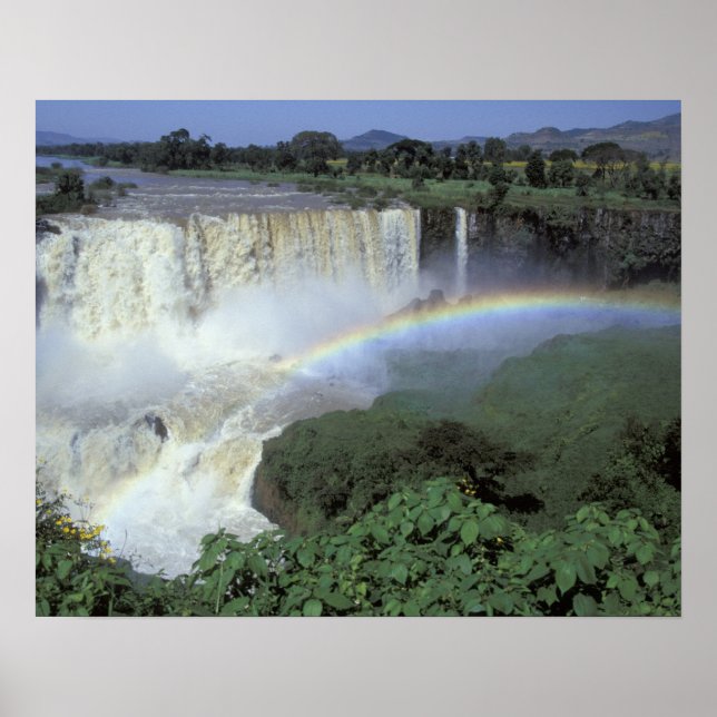 Póster África, Etiópia, Rio Nilo Azul, Catarata. 2 (Frente)