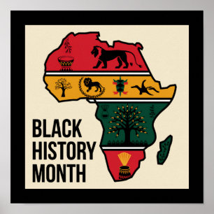 Poster África Mapeia História Negra Mês