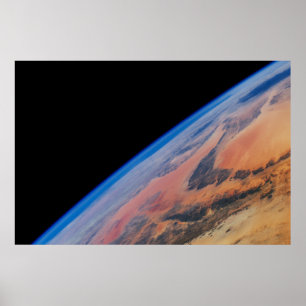 Poster África norte E O Vasto Deserto Líbio.