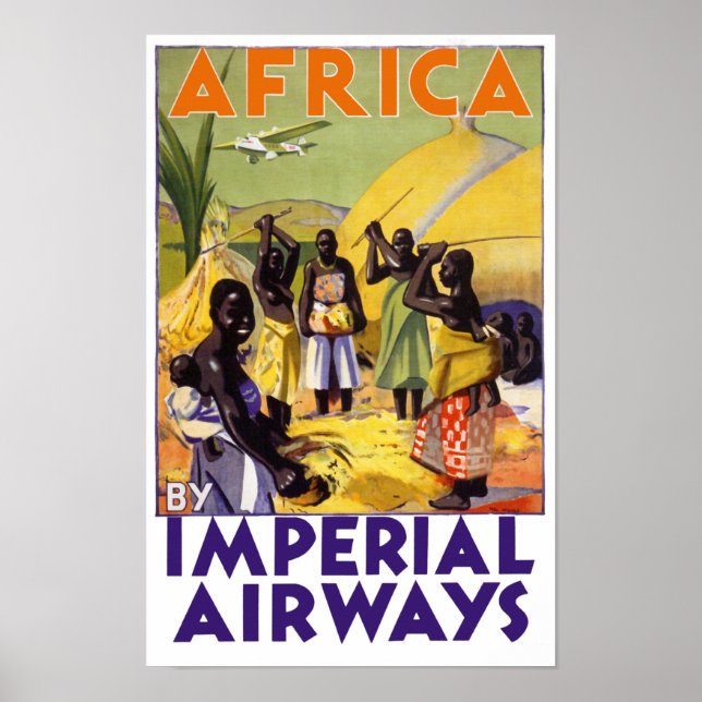 Poster África por Imperial Airways (Frente)