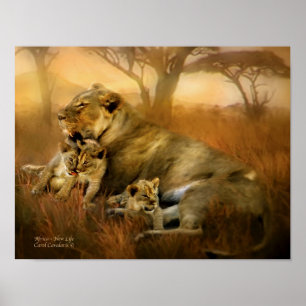 Póster África - poster/impressão novos da arte da vida