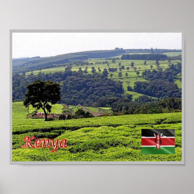 Poster África - Quénia - Panorama - (Frente)