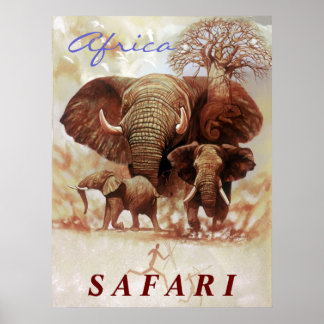 Poster África Safari - Estudo Ele