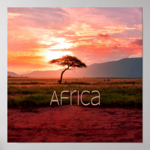 Poster África Sunset African