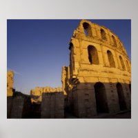 África, Tunísia, El Jem. Ruínas de um Romano