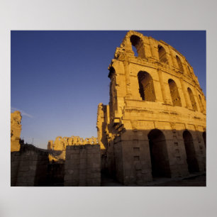 Póster África, Tunísia, El Jem. Ruínas de um Romano