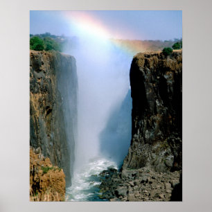 Póster África, Zâmbia, Parque Nacional Victoria Falls.