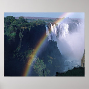 Póster África, Zimbábue. Cataratas Vitória
