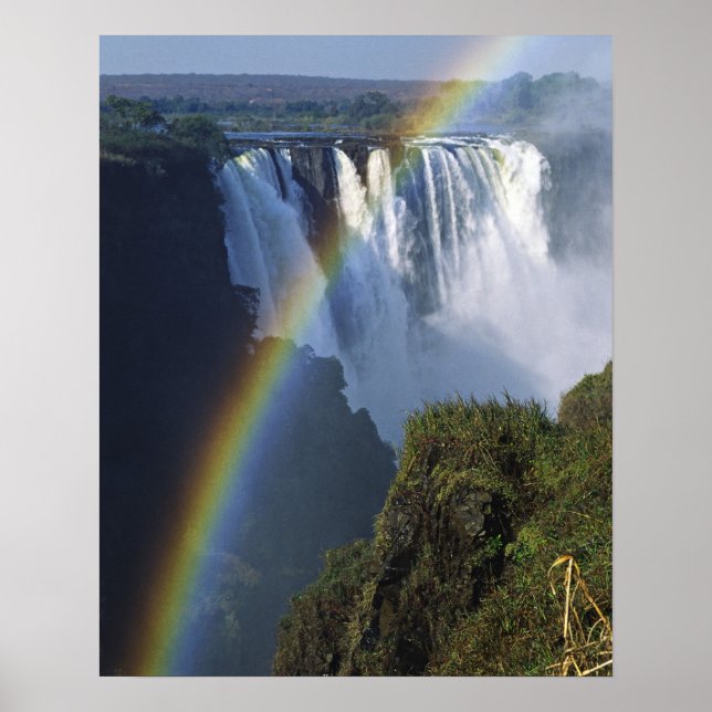 Poster África, Zimbábue, Cataratas Vitórias (Frente)