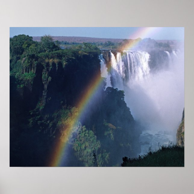 Póster África, Zimbabué. Victoria Falls (Frente)