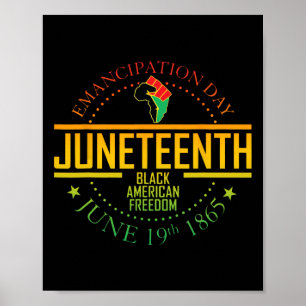 Poster African American Freedom Black History Junho 19