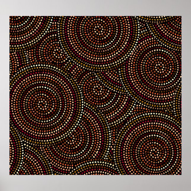Poster African Boho: Arte Tribal Sem Costura. (Frente)