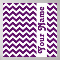 African Violet Safari Chevron com texto personaliz