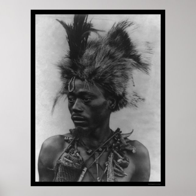Póster African Witch Doctor 1920 (Frente)