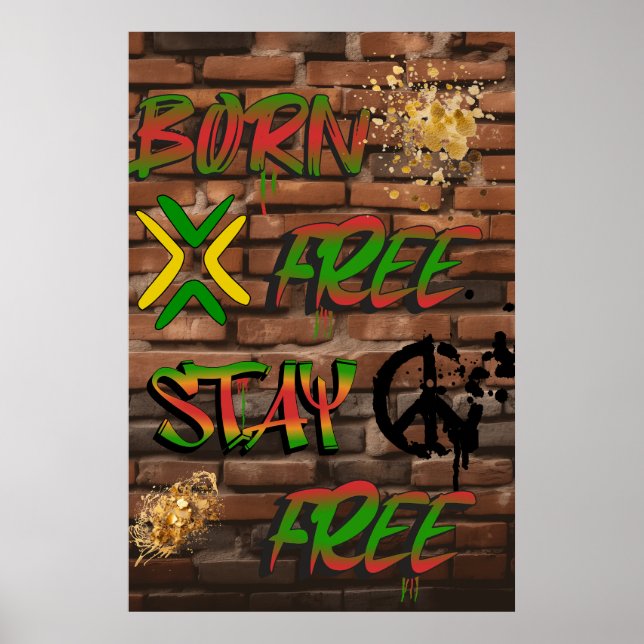 Poster Africano-Americano de Liberdade e Igualdade (Frente)