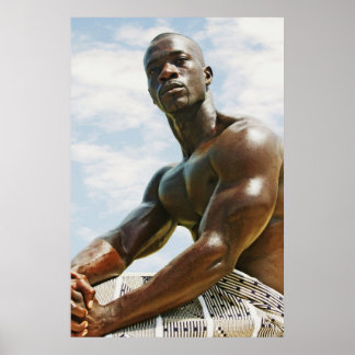 Poster Africano sentado