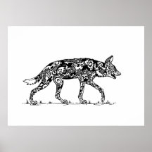 Africano Wild Dog Lope Design