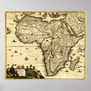 Póster AfricaPanoramic MapAfrica 2