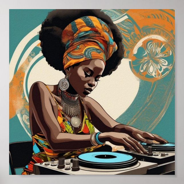 Poster afrika bambaataa (Frente)