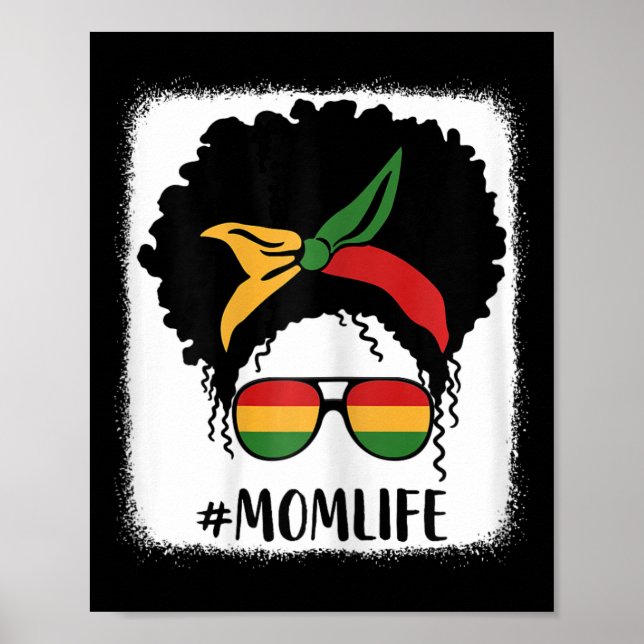 Poster Afro-Americano Mãe Vida Negra Mãe Mãe Mãe D (Frente)