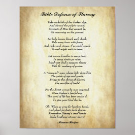 Poster Afro-americano Poem Bíblia Defesa da Escravidão