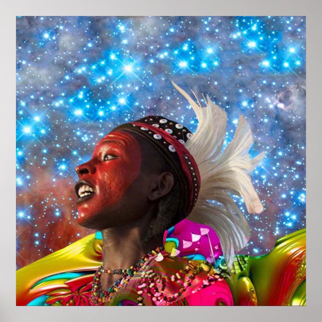 Póster Afro-estrela Dreamer (Frente)