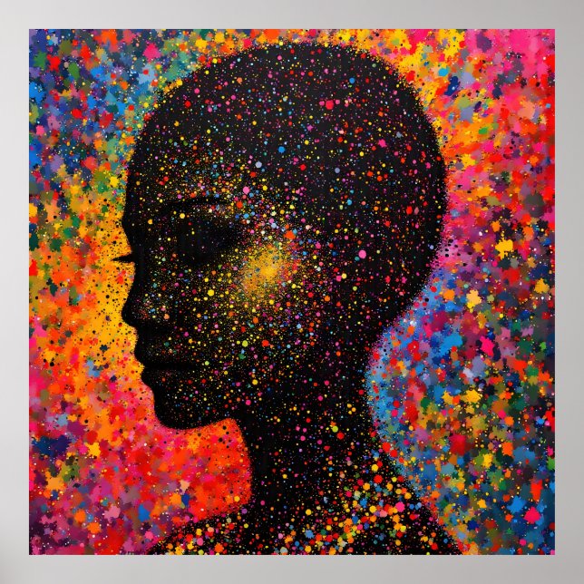 Poster Afro Nebula Sussurro – Celebração da História Negr (Frente)