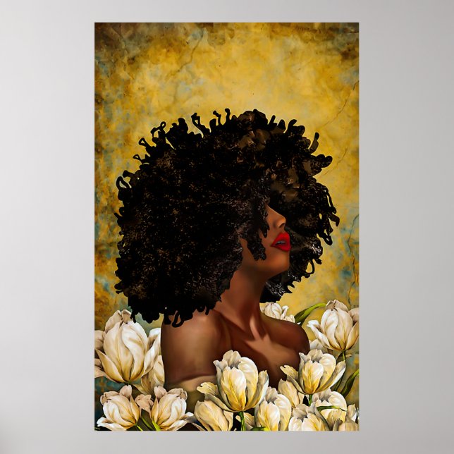 Poster Afro-negro americano (Frente)