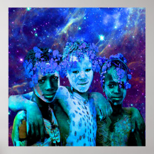 Póster Afro Star Brothers