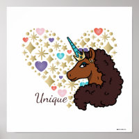 Afro Unicorn | Design de Coração Único