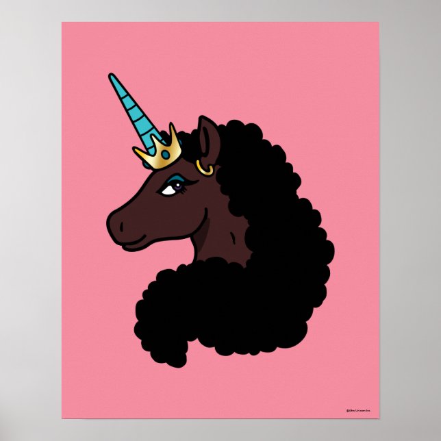 Poster Afro Unicorn | Magia (Frente)