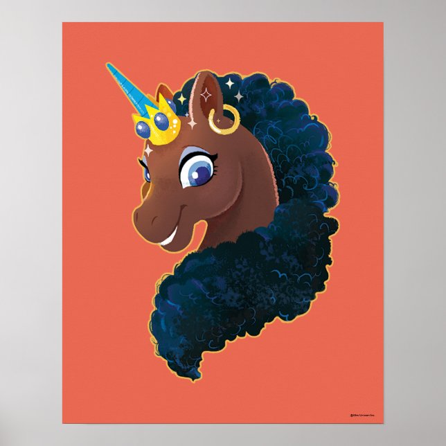 Poster Afro Unicorn | Magia (Frente)