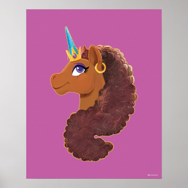 Poster Afro Unicorn | Único (Frente)