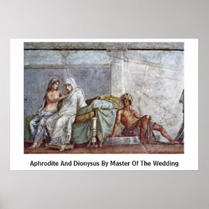 Poster Afrodite e Dionysus pelo mestre do casamento