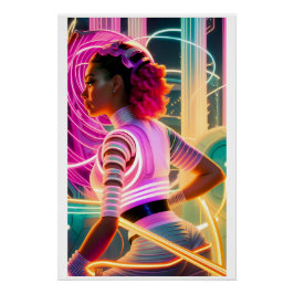 Póster Afrofuturism Five