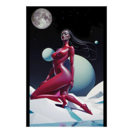 Póster Afronautica - Ken Gage Art