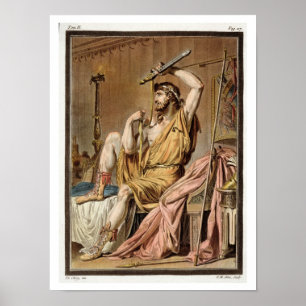 Póster Agamemnon, traje para "Iphigenia em Aulis" por Jea