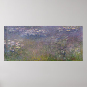 Póster Agapanthus dos lírios de água de Claude Monet  