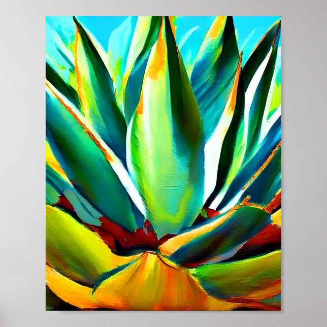 Poster Agave Plant Art (Frente)
