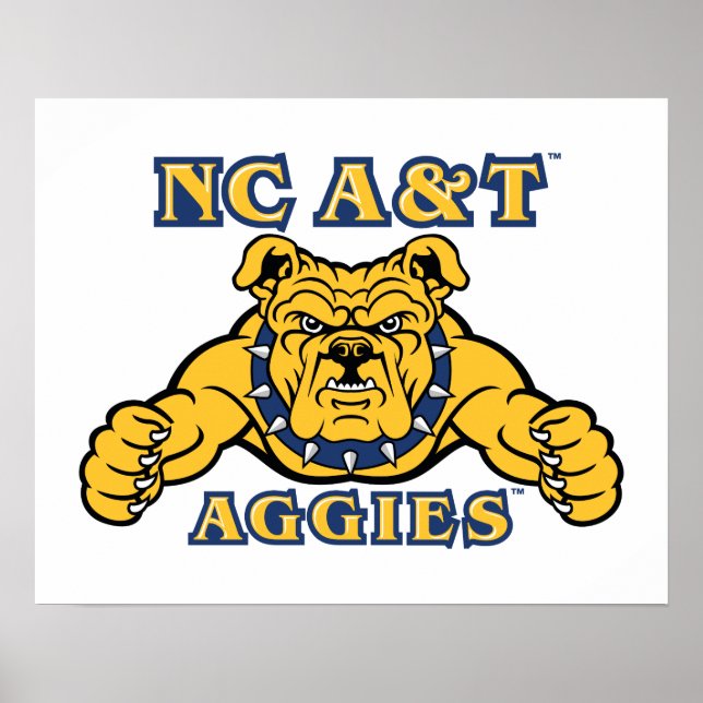 Poster Agências A&T NC | Aggie Bulldog (Frente)