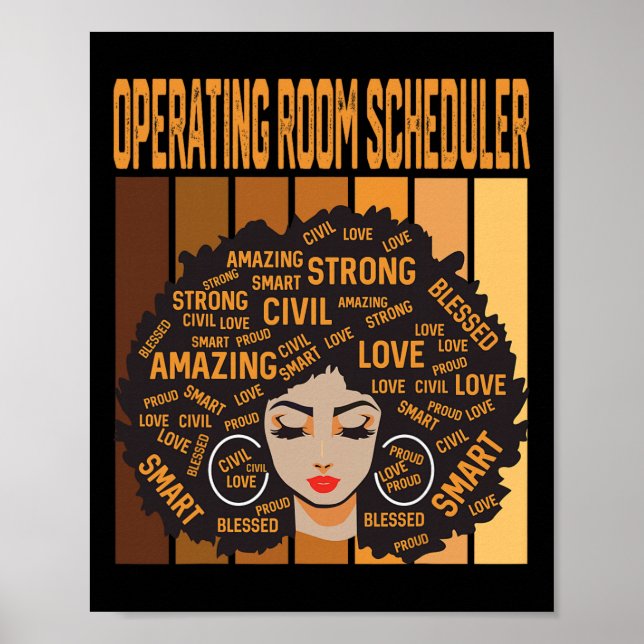Poster Agendador de Sala de Operações Poderoso Mês da His (Frente)