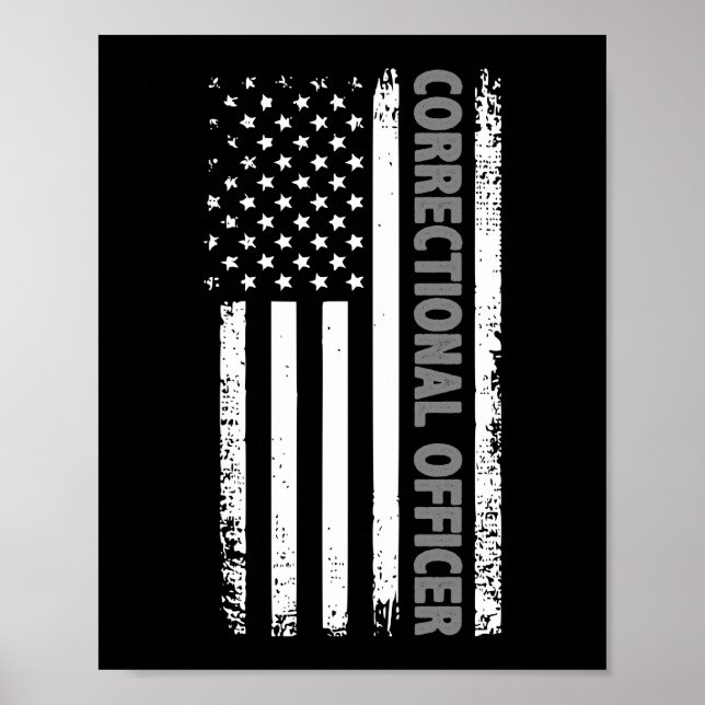 Poster Agente corretor americano Flag Thin Silver (Frente)