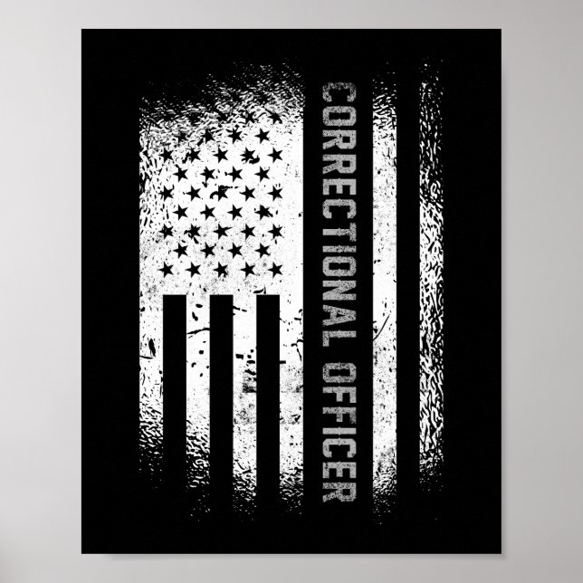 Poster Agente corretor americano Flag Thin Silver (Frente)