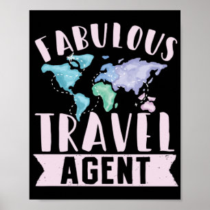 Poster Agente Fabolizante de Viagem de Viagem de Voo